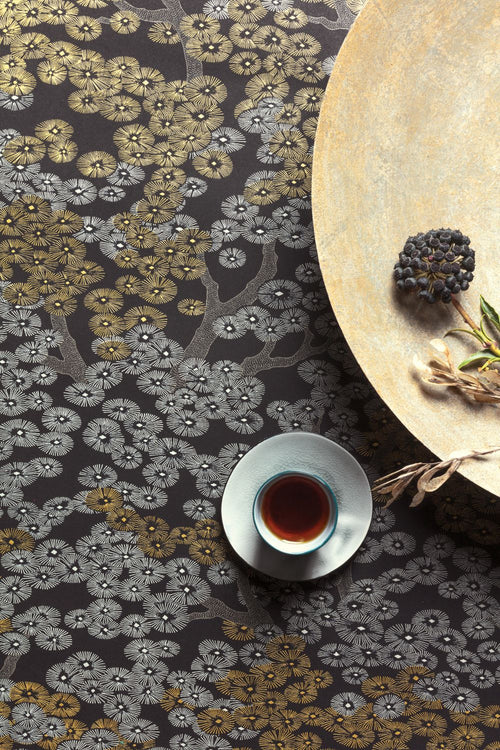 Masureel behang bloemen geel - 53 cm x 10.05 m - 630672 - vtwonen shop