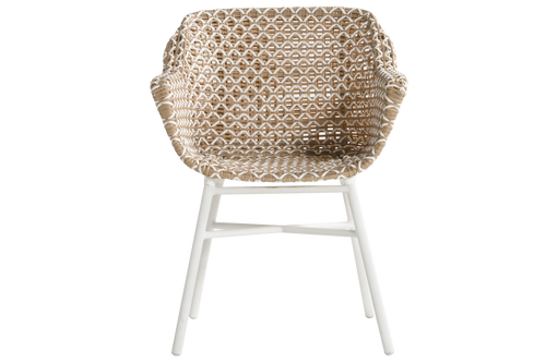 Hartman Tuinstoel Delphine - Beige Wicker - Zithoogte 43cm - vtwonen shop