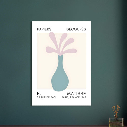 Artfulprints  Matisse - Ocean flower pink   poster A4 21x29.7 cm - vtwonen shop