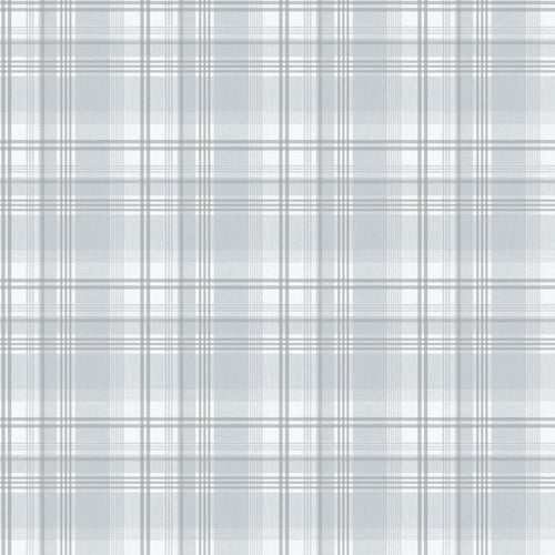 Sanders & Sanders behang ruiten lichtblauw en grijs - 53 cm x 10.05 m - 640717