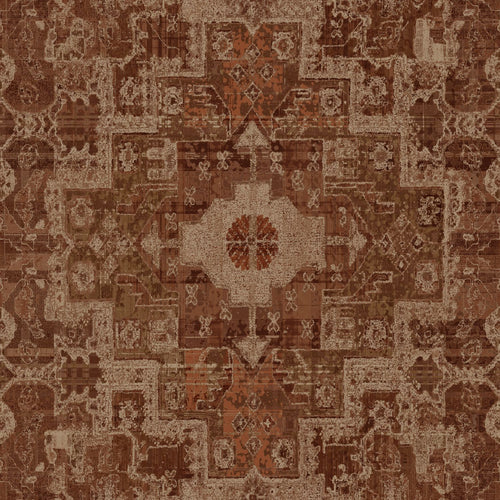 ESTAhome behang oosters kelim tapijt oranje bruin - 50 x 900 cm - 131361 - vtwonen shop