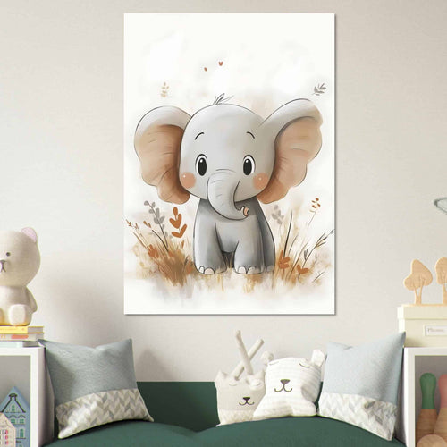 Artfulprints  Avontuurlijke olifant   poster 30x40 cm - vtwonen shop
