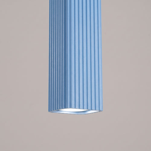 Sollux Lighting Hanglamp RAYO 3L azuurblauw - 45x6x98cm