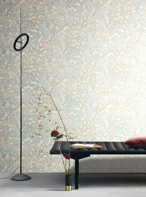 Masureel behang bloemen beige - 53 cm x 10.05 m - 630674 - vtwonen shop