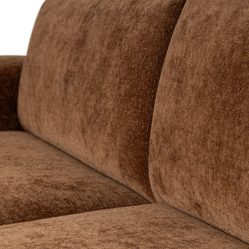 WOOOD 2-zits bank slub Umina - Chenille - Lichtbruin
