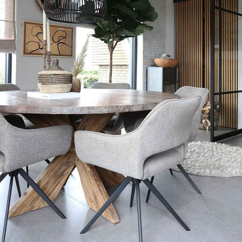 Kick draaistoel Miyo - Taupe