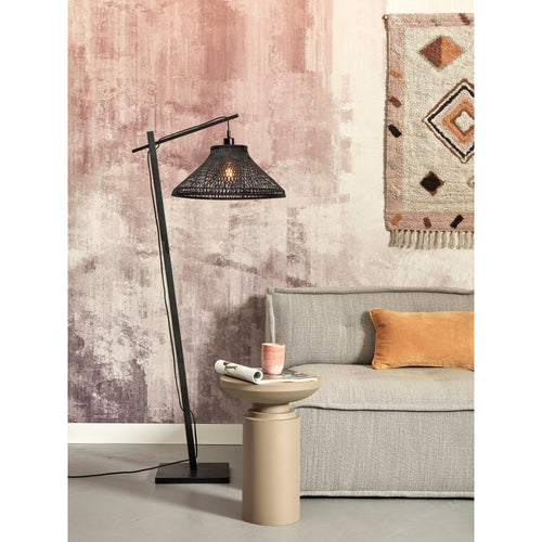 GOOD&MOJO vloerlamp Tahiti - zwart - Ø45cm - vtwonen shop