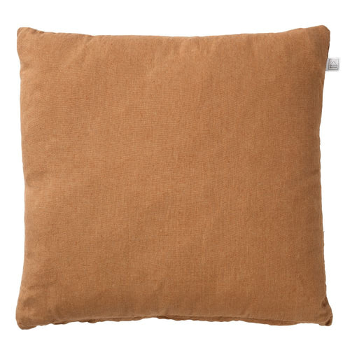 LINN - kussenhoes 45x45 cm - 100% linnen - effen kleur - Tobacco Brown - bruin