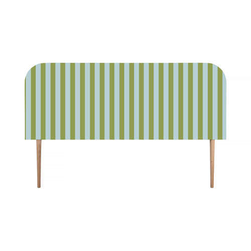 Gestoffeerd fluwelen hoofdbord met strepen 160x97cm