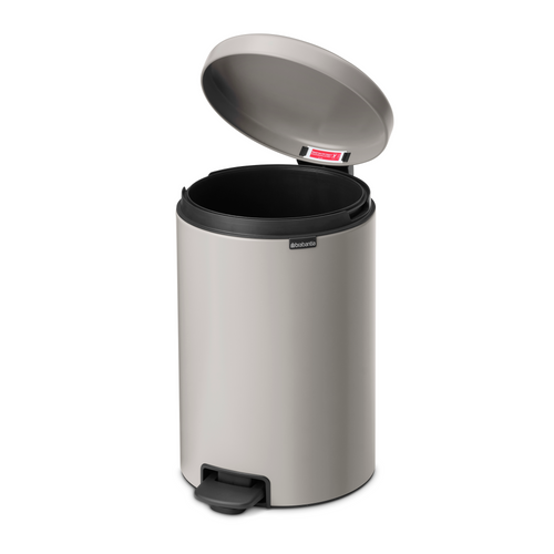 Brabantia NewIcon Pedaalemmer, 20 liter, kunststof binnenemmer - Soft Grey