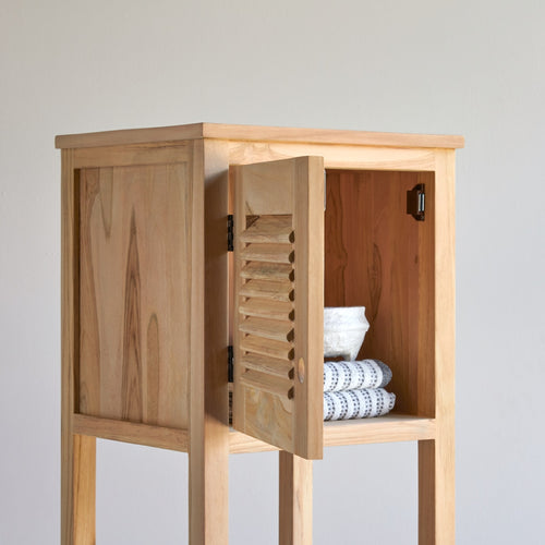 Tikamoon Massief teakhouten kolomkast - Naturel - vtwonen shop