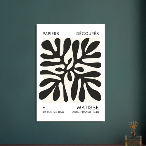 Artfulprints  Matisse - Deep ocean black   poster 70x100 cm - vtwonen shop