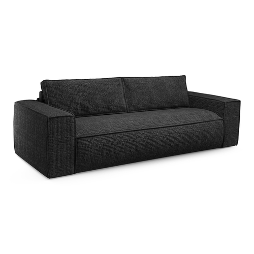 Sia Home - Slaapbank met Dunlopillo-matras, 160 cm JOAN - fluweel donker antraciet 234cm