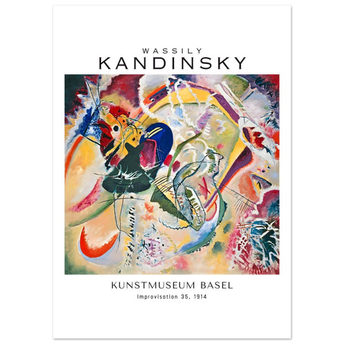 Artfulprints  Wassily Kandinsky - Improvisation 35   poster 50x70 cm
