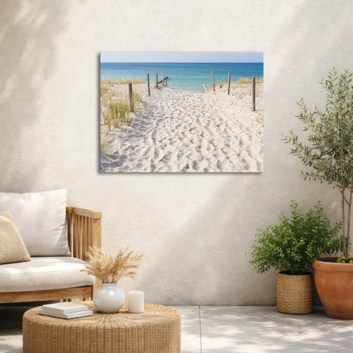 Art for the Home Buitencanvas - Strandwandeling - 50x70cm