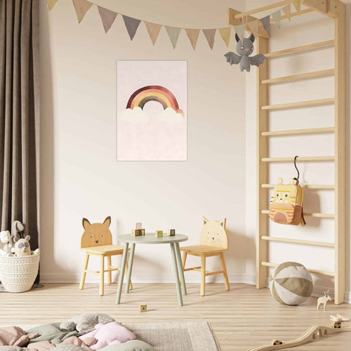 Artfulprints Poster Warme regenboog   - 30x40 cm - Meerkleurig
