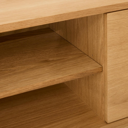 Furnhouse tv-meubel Nyborg - Natuurlijk eikenhout - MDF, Eikenfineer - 45x180x52