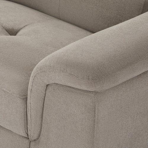 Furnhouse chaise longue bank rechts Betis - Taupe - Stof - 95x290x90