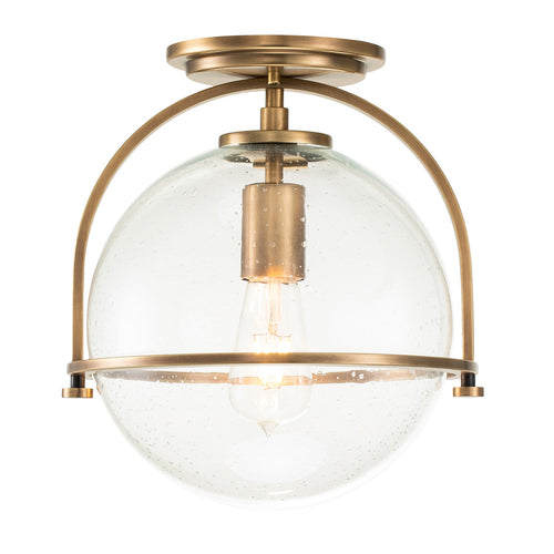 Elstead Hinkley Somerset Globe Plafondlamp Heritage Messing