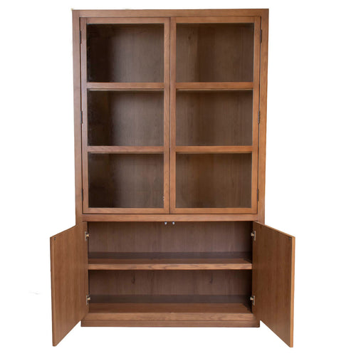 DÉJA Living Vitrinekast Cuenca - Bruin Eiken - 120x40x200cm