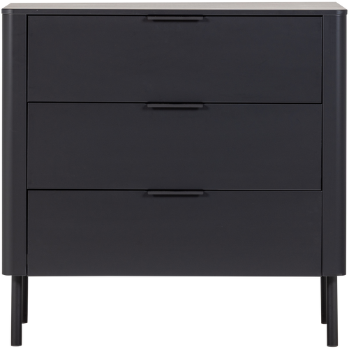 WOOOD ladekast Gunnar - Grenen - Matzwart - 93x94x52