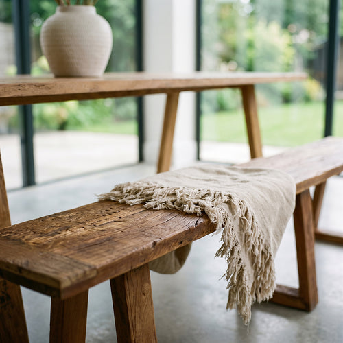 Raw Materials Farmwood houten eetkamerbank - 200 cm