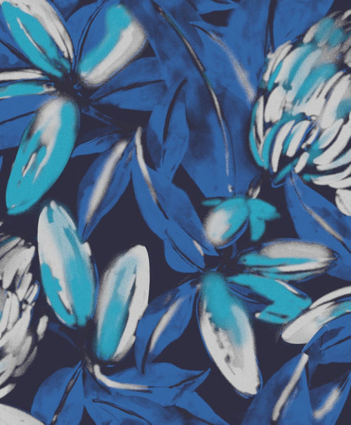 Masureel behang natuurmotief blauw - 53 cm x 10.05 m - 630574 - vtwonen shop