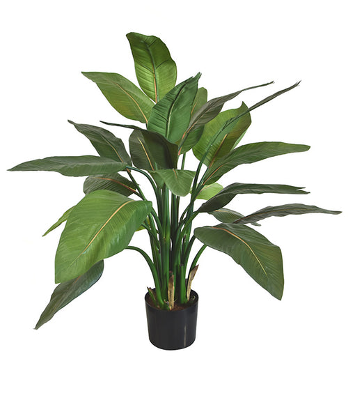 Maxifleur Strelitzia kunstplant 95cm - groen
