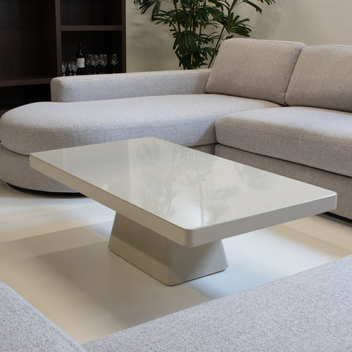 Giga Meubel Salontafel Avia - Glossy Beige - Eco Composiet - 130x70x40cm - vtwonen shop