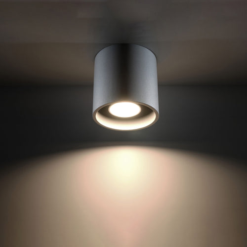 Sollux Lighting Plafondlamp ORBIS 1 grijs - 10x10x10cm