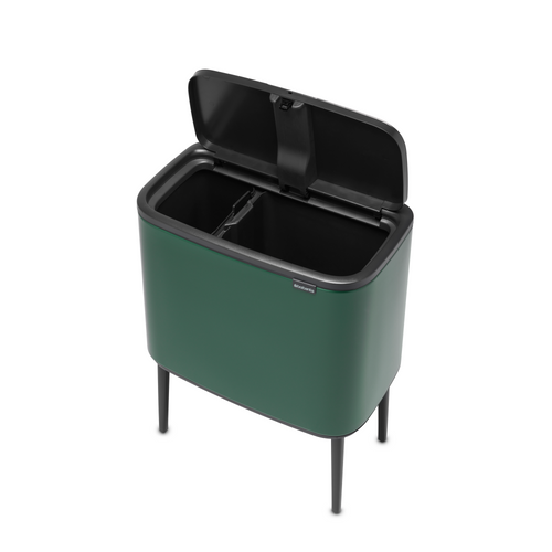 Brabantia Bo Touch Bin, met 2 binnenemmers, 11 + 23 liter - Pine Green