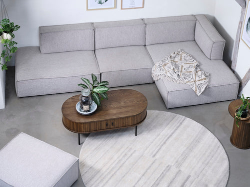 Rebellenclub Salontafel Taree - 120 x 60 cm - Smoked Eiken