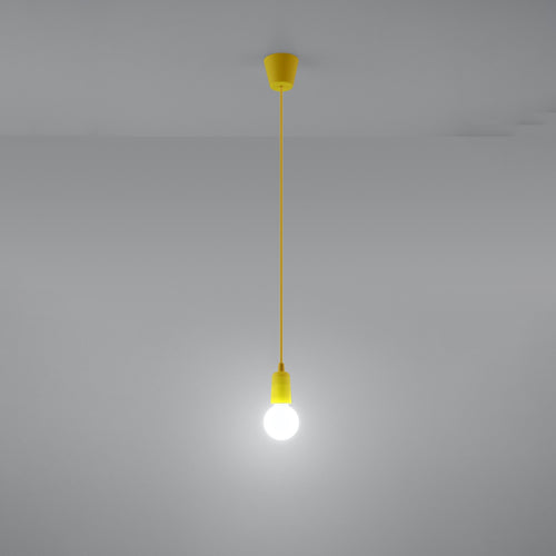 Sollux Lighting Hanglamp DIEGO 1 geel - 9x9x90cm