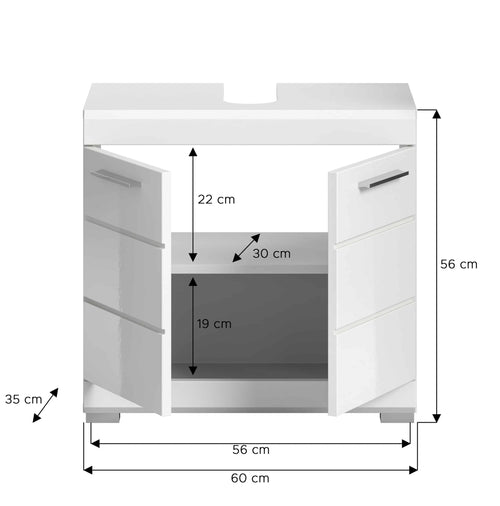 Furnilux Wastafelonderkast Scout - 60x56x34cm - vtwonen shop