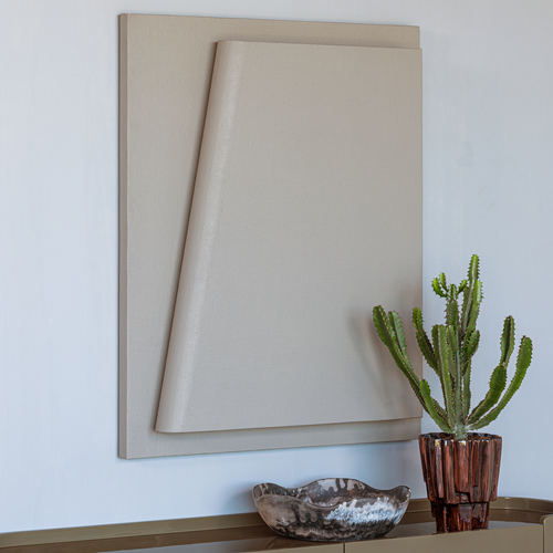 WOOOD wanddeco Numa - Betonlook - Grijs - 122x92x12