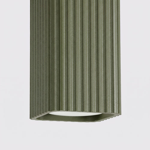 Sollux Lighting Plafondlamp RAYO 10 olijfgroen - 6x6x10cm