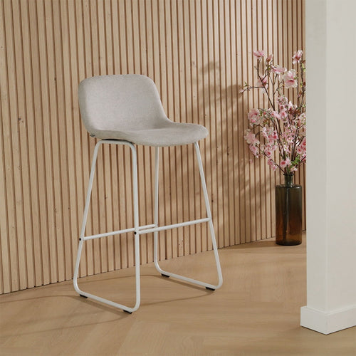 Nolon Nino-Mats Barkrukken Set van 2 - Beige - Wit - 65 cm - vtwonen shop