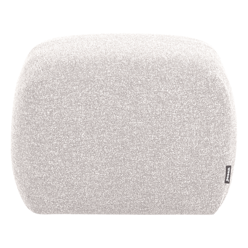 WOOOD poef Mojo Base - Bouclé - Ecru Melange - 45x84x64