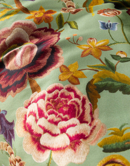 Essenza Rosanella dekbedovertrek - Tweepersoons – 200x200/220 cm - Basil green