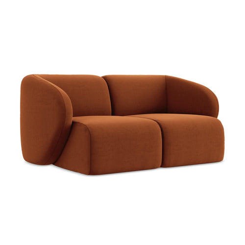LaMiaSofa Tweezits modulaire bank Cervo - velours - terracotta - 174x94x75