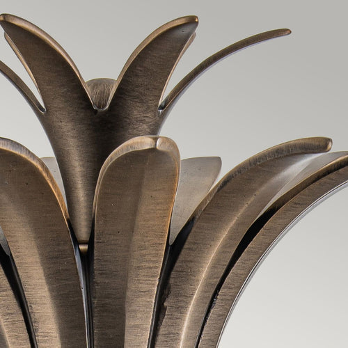 1-flammige mittelgroße Außenwandlaterne, brünierte Bronze, IP44