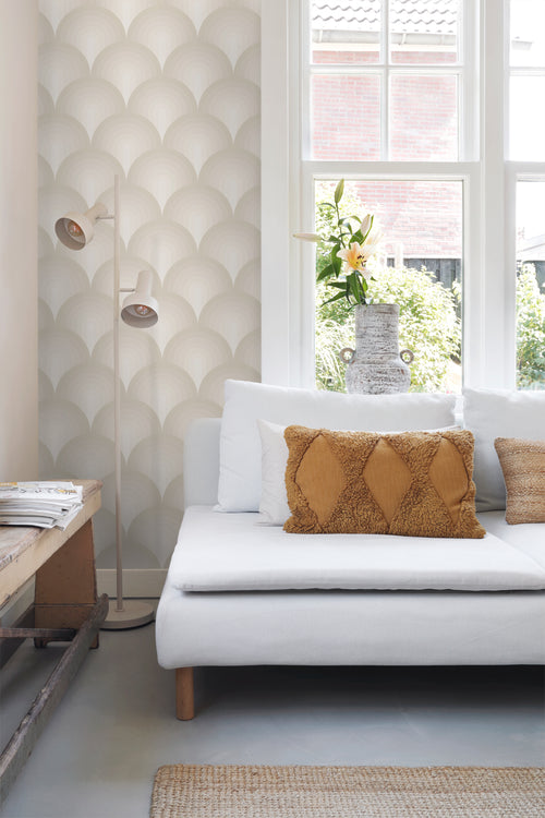 ESTAhome behang 3D-motief warm grijs - 50 x 900 cm - 131118 - vtwonen shop