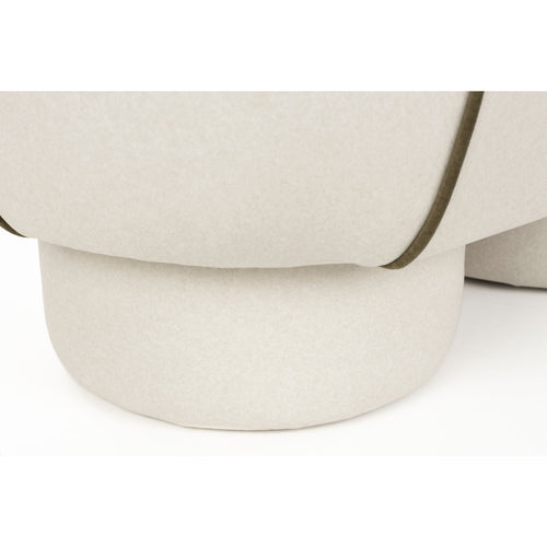 Housecraft Living Marina Bank Ovaal 77,5 cm Wit