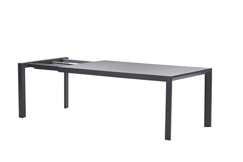 Latina uitschuifbare tafel - 180/230x100 cm - carbon black - vtwonen shop