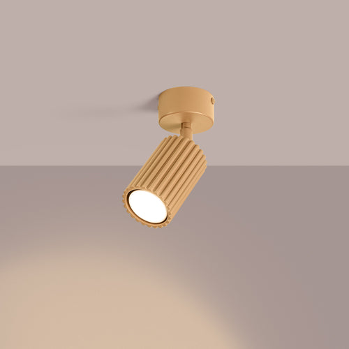 Sollux Lighting Plafondlamp KARBON 1 goud - 7x7x18cm