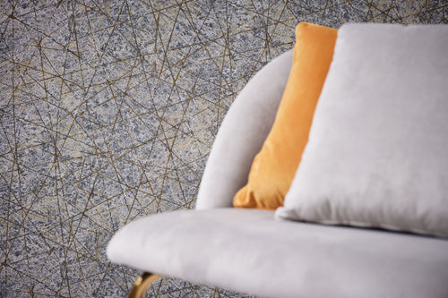 Livingwalls behang betonlook zwart, goud en zilver - 53 cm x 10.05 m - AS-391774 - vtwonen shop