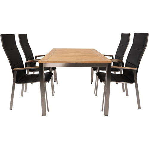 Lesli Living tuintafel Arezzo - antraciet - 130x70x74cm