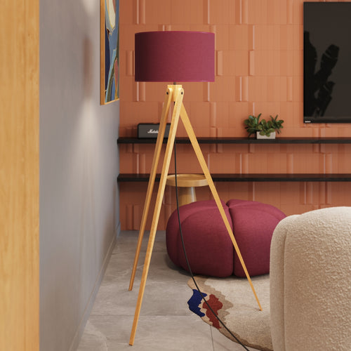 Sollux Lighting Staande lamp NATT bordeaux - 77x77x140cm