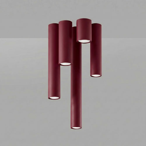 Sollux Lighting Plafondlamp LAGOS 10 bordeaux - 6x6x10cm