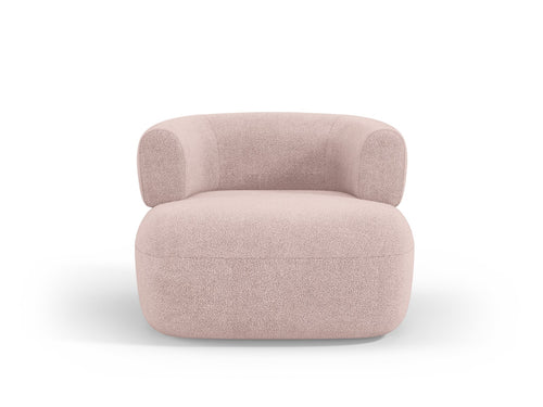 Micadoni Fauteuil Jenny boucle, poederroze - 88x90x73cm